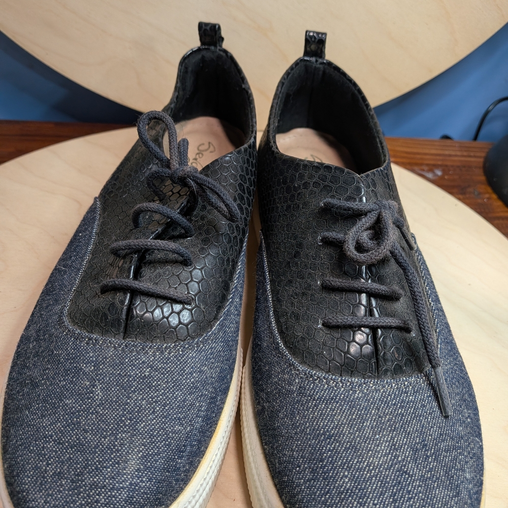 Sergio Zelcer Black and Gray Men's Sneakers